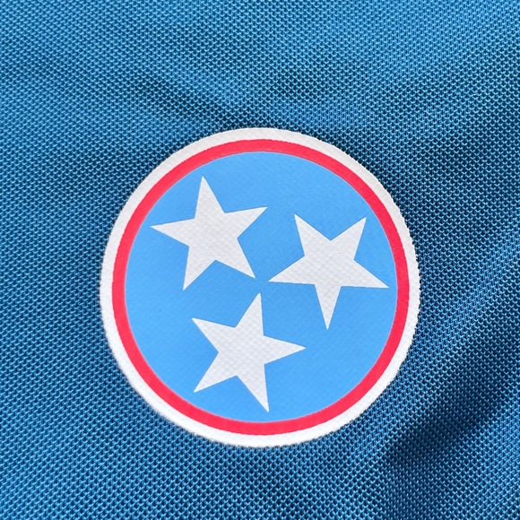 Mens Large Tennessee Blue Polo Shirt - Picture 1 of 4